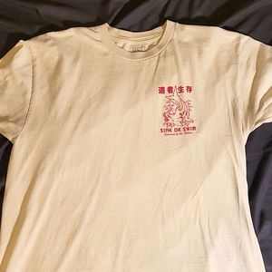 RSQ Sink or swim T-shirt cream colored